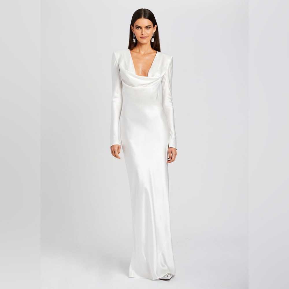 Retrofete White Long Sleeve Dress